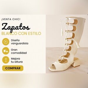 Stylish White Gladiator Sandals